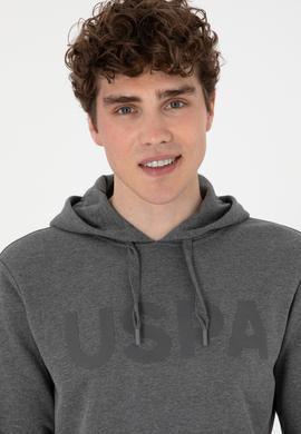 Erkek Antrasit Melanj Basic Sweatshirt - 50289056031