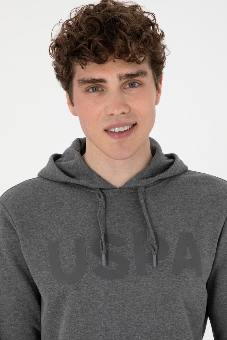 Erkek Antrasit Melanj Basic Sweatshirt - 50289056031