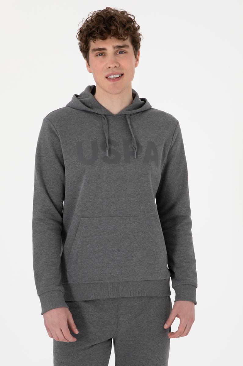 Erkek Antrasit Melanj Basic Sweatshirt