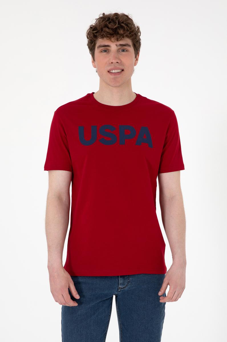 Erkek Regular Fit Bisiklet Yaka Bordo Basic Tişört