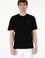 Erkek Comfort Fit Bisiklet Yaka Siyah Tişört