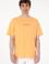 Erkek Oversize Fit Bisiklet Yaka Turuncu Tişört