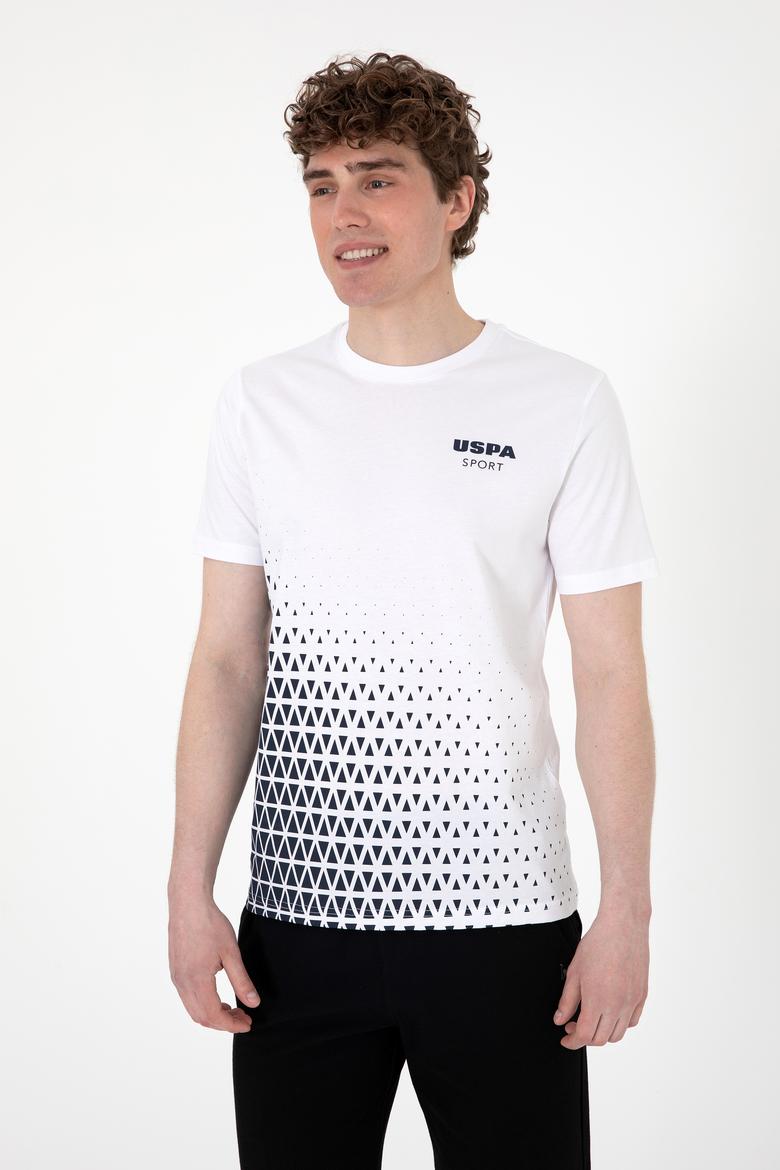 Erkek Regular Fit Bisiklet Yaka Beyaz Tişört - 50300264007