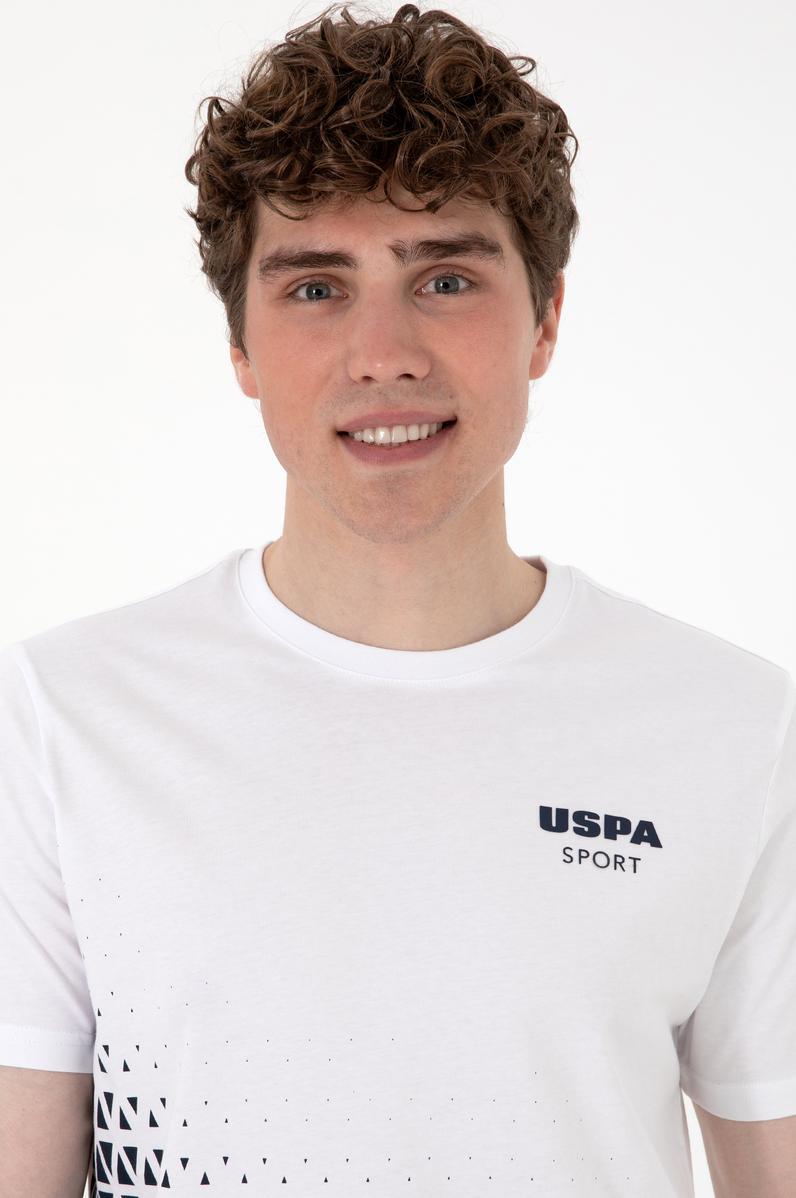 Erkek Regular Fit Bisiklet Yaka Beyaz Tişört