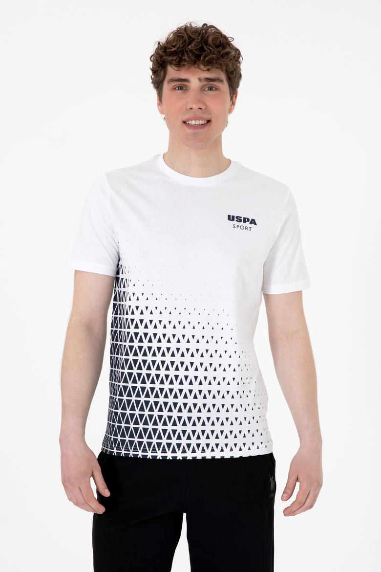 Erkek Regular Fit Bisiklet Yaka Beyaz Tişört