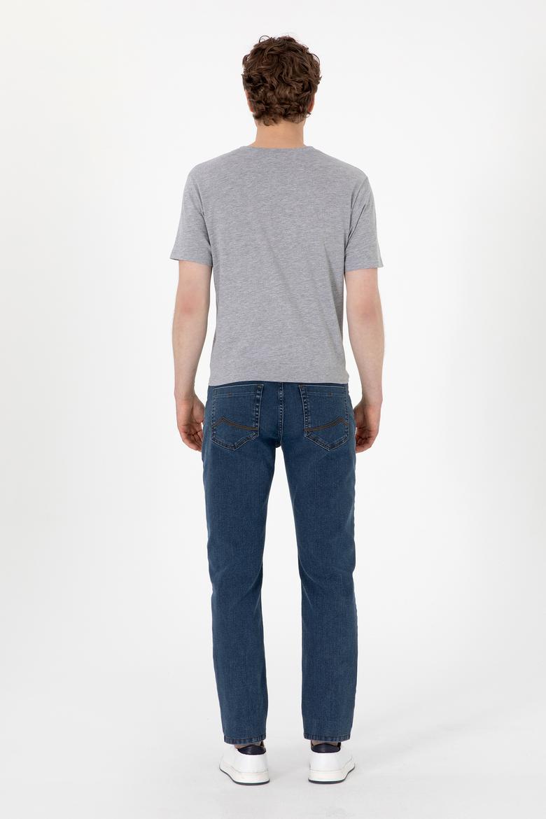 Erkek Mavi Straight Jean Pantolon - 50304404002