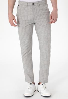 Erkek Açık Gri Kanvas Pantolon - 50300400101