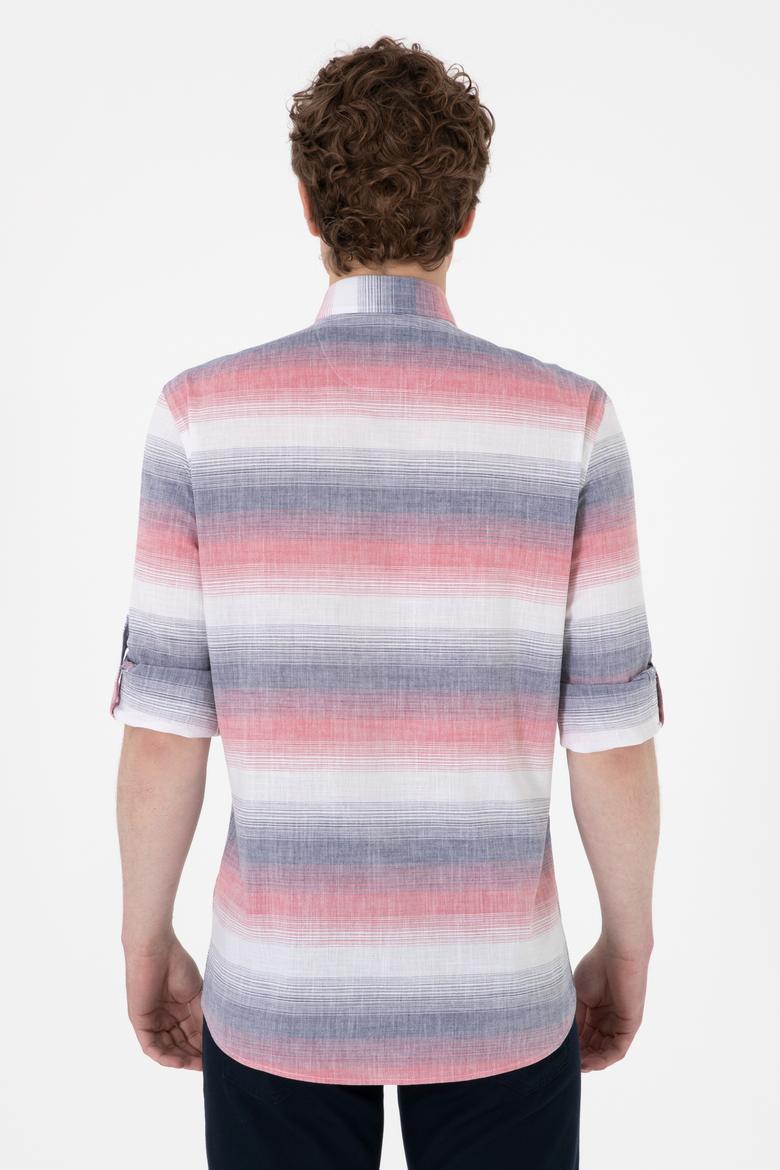 Erkek Kırmızı Uzun Kollu Gömlek - 50300006018