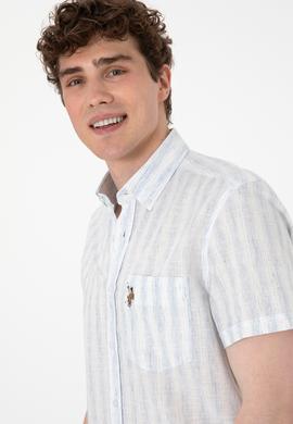 Erkek Açık Mavi Kısa Kollu Gömlek - 50299600009