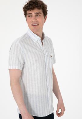 Erkek Açık Mavi Kısa Kollu Gömlek - 50299600009