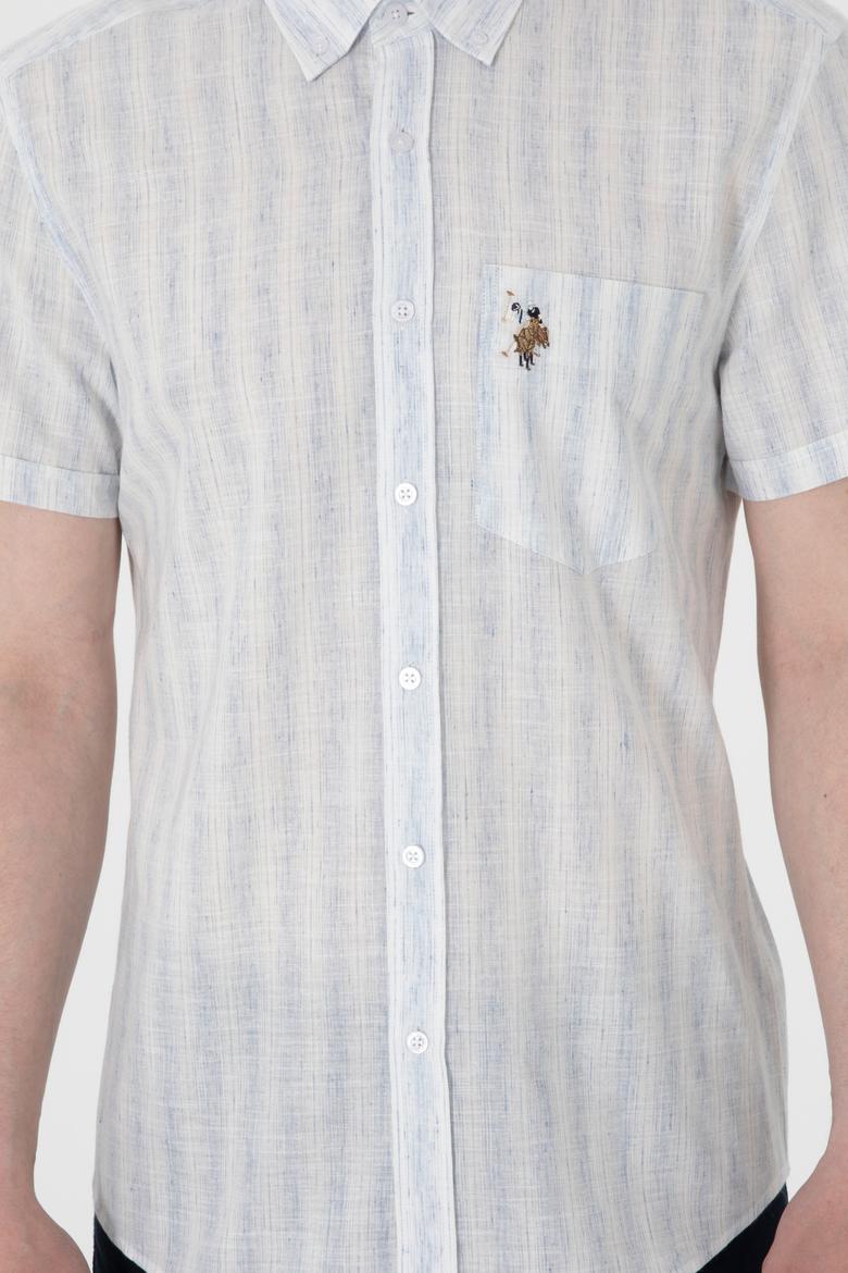 Erkek Açık Mavi Kısa Kollu Gömlek - 50299600009