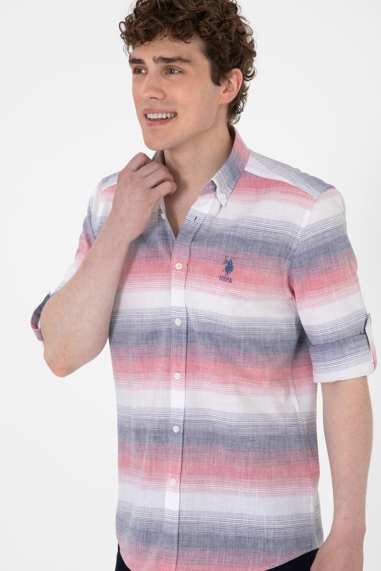 Erkek Kırmızı Uzun Kollu Gömlek - 50300006018