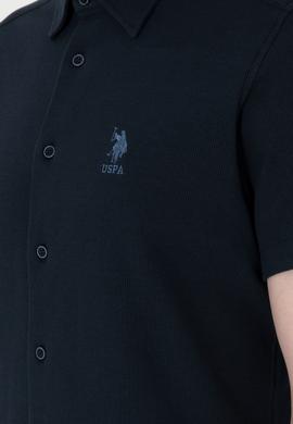 Erkek Lacivert Örme Gömlek - 50300367008