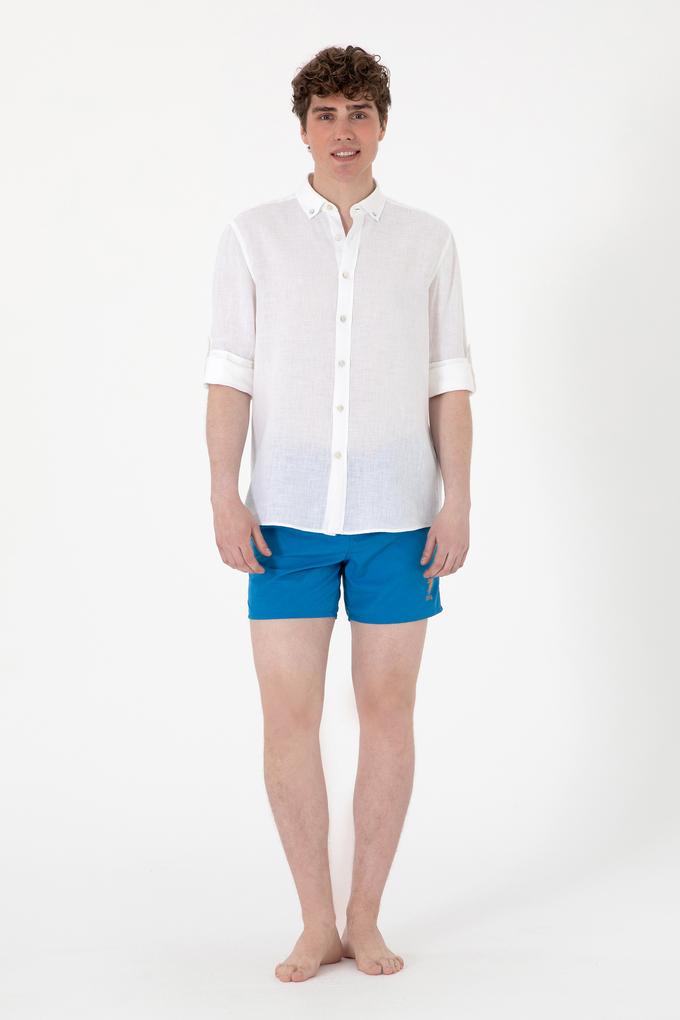 Erkek Kobalt Mavi Deniz Şortu