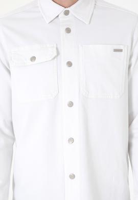 Erkek Ekru Jean Gömlek - 50304381003