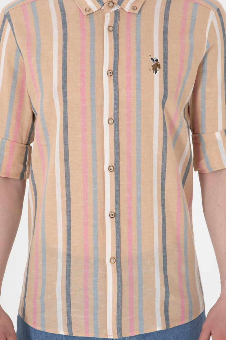 Erkek Turuncu Uzun Kollu Gömlek - 50299588009