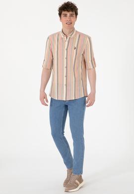 Erkek Turuncu Uzun Kollu Gömlek - 50299588009