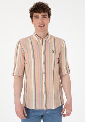 Erkek Turuncu Uzun Kollu Gömlek - 50299588009