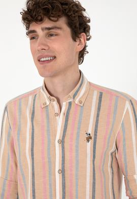 Erkek Turuncu Uzun Kollu Gömlek - 50299588009