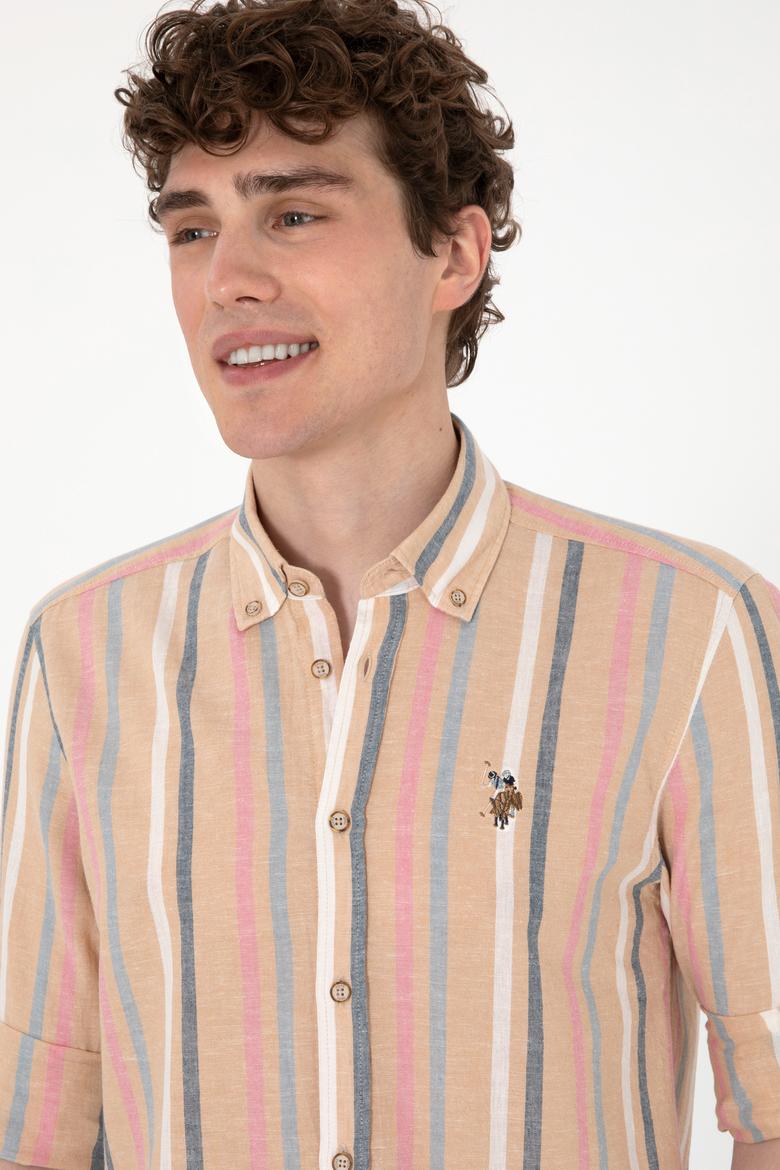 Erkek Turuncu Uzun Kollu Gömlek - 50299588009