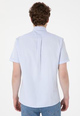 Erkek Açık Mavi Kısa Kollu Gömlek - 50297909012