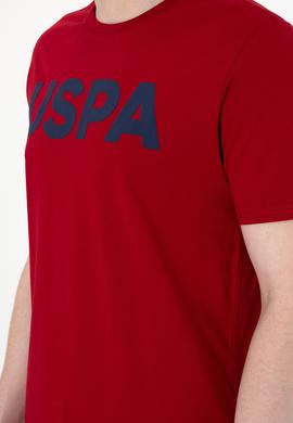 Erkek Regular Fit Bisiklet Yaka Bordo Basic Tişört - 50297988245