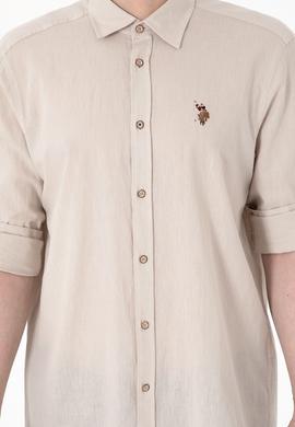 Erkek Taş Uzun Kollu Basic Gömlek - 50297868052