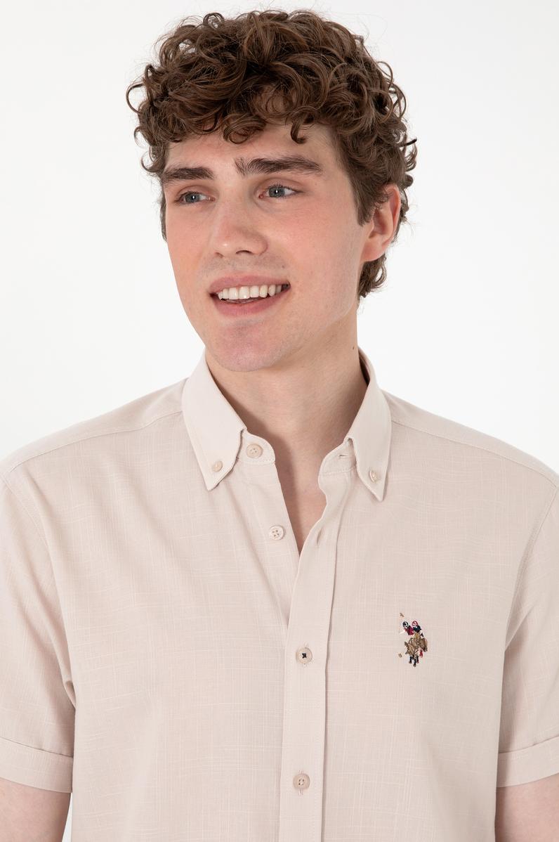 Erkek Taş Kısa Kollu Gömlek