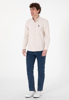 Erkek Taş Uzun Kollu Basic Gömlek - 50297997012