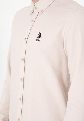 Erkek Taş Uzun Kollu Basic Gömlek - 50297997012