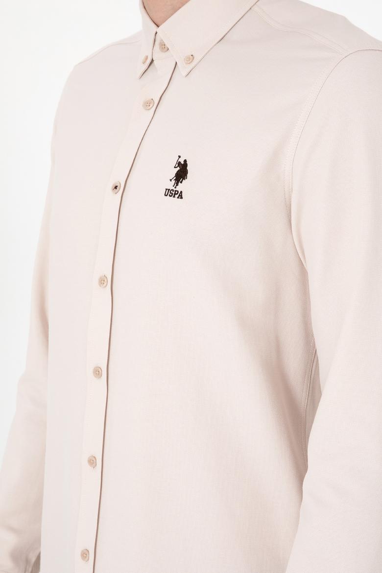 Erkek Taş Uzun Kollu Basic Gömlek - 50297997012