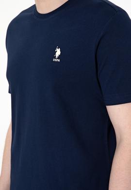 Erkek Regular Fit Bisiklet Yaka Lacivert Tişört - 50299544066