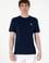 Erkek Regular Fit Bisiklet Yaka Lacivert Tişört