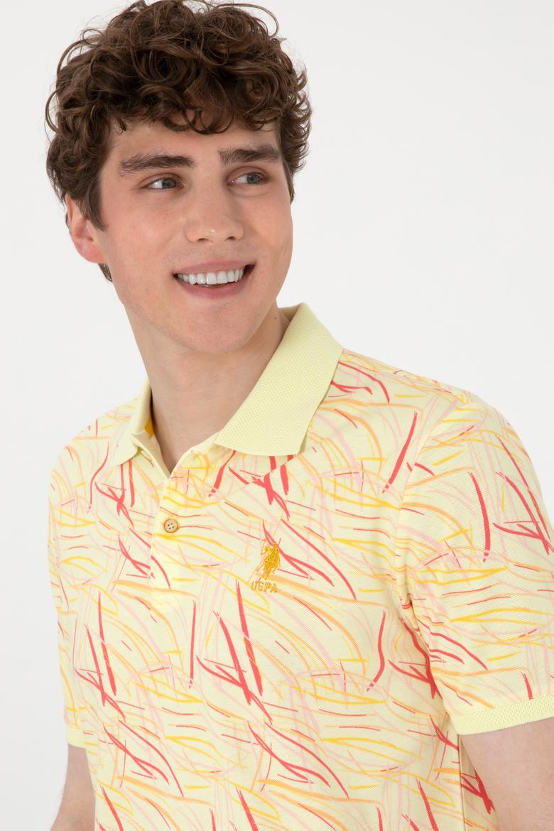 Erkek Regular Fit Polo Yaka Açık Haki Tişört - 50299632001