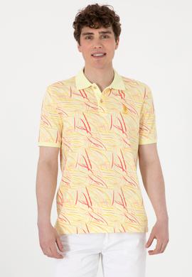 Erkek Regular Fit Polo Yaka Açık Haki Tişört - 50299632001