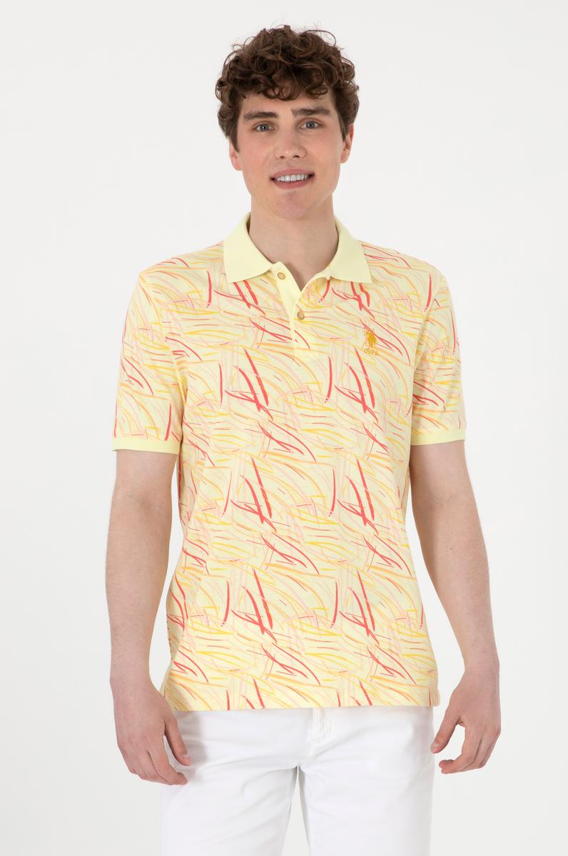 Erkek Regular Fit Polo Yaka Açık Haki Tişört