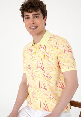 Erkek Regular Fit Polo Yaka Açık Haki Tişört - 50299632001