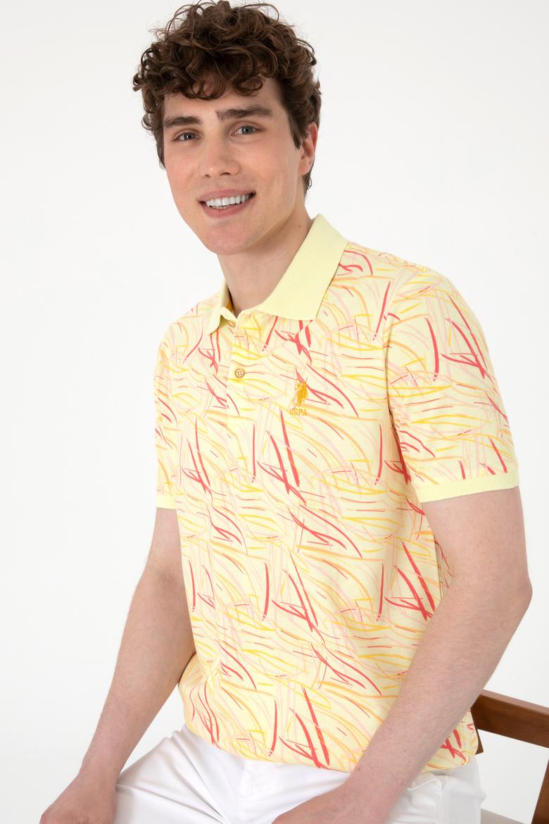 Erkek Regular Fit Polo Yaka Açık Haki Tişört - 50299632001