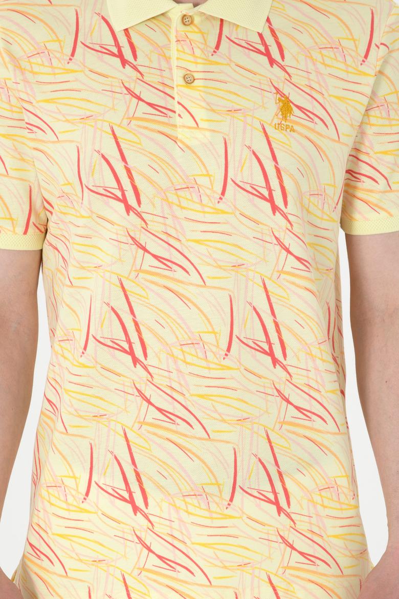 Erkek Regular Fit Polo Yaka Açık Haki Tişört - 50299632001