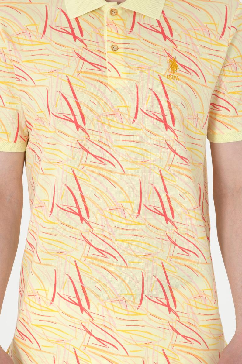 Erkek Regular Fit Polo Yaka Açık Haki Tişört