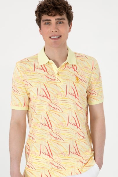 Erkek Regular Fit Polo Yaka Açık Haki Tişört