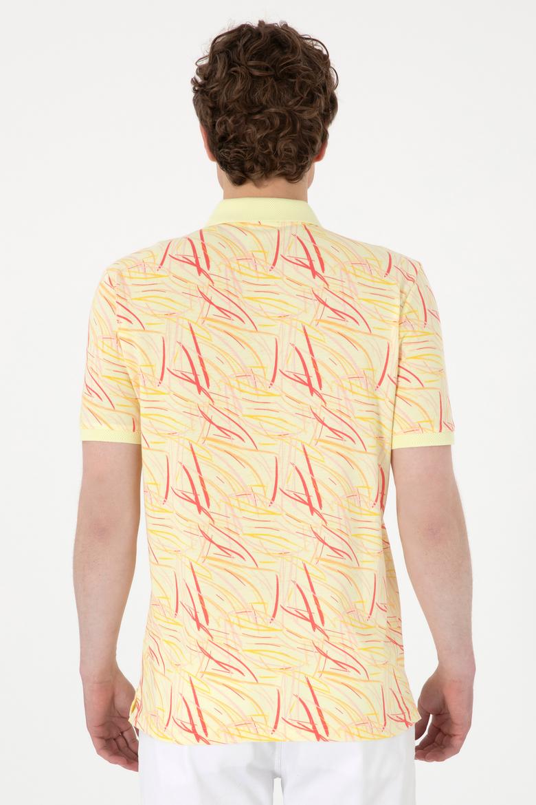 Erkek Regular Fit Polo Yaka Açık Haki Tişört - 50299632001