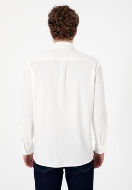 Erkek Beyaz Örme Gömlek - 50300402006