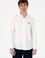 Erkek Beyaz Örme Gömlek