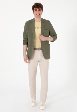 Erkek Koyu Bej Kanvas Pantolon - 50300193233