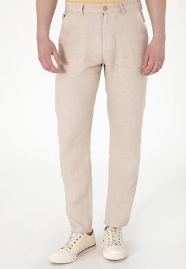 Erkek Koyu Bej Kanvas Pantolon - 50300193233