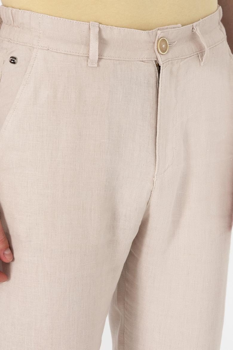 Erkek Koyu Bej Kanvas Pantolon - 50300193233