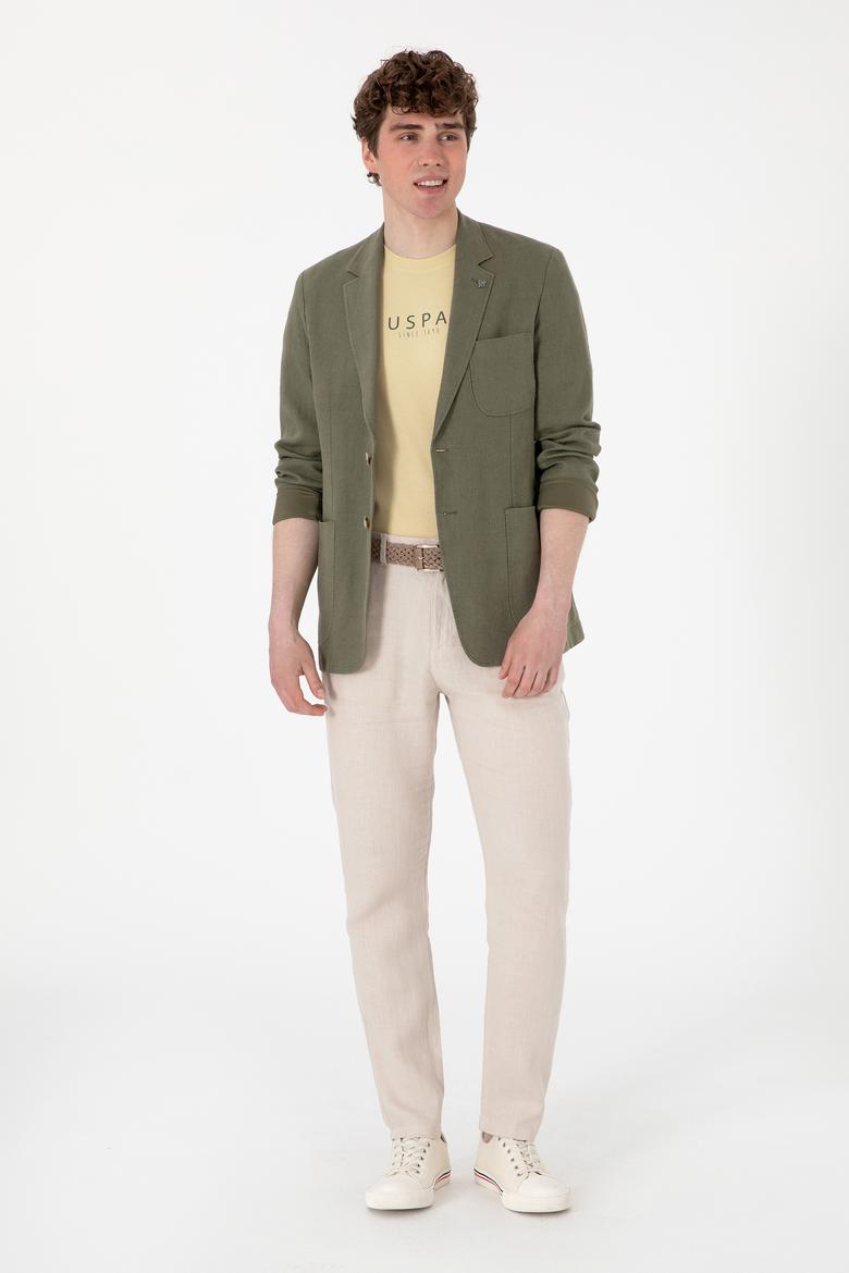 Erkek Koyu Bej Kanvas Pantolon - 50300193233