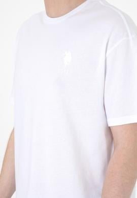 Erkek Comfort Fit Bisiklet Yaka Beyaz Tişört - 50305873017