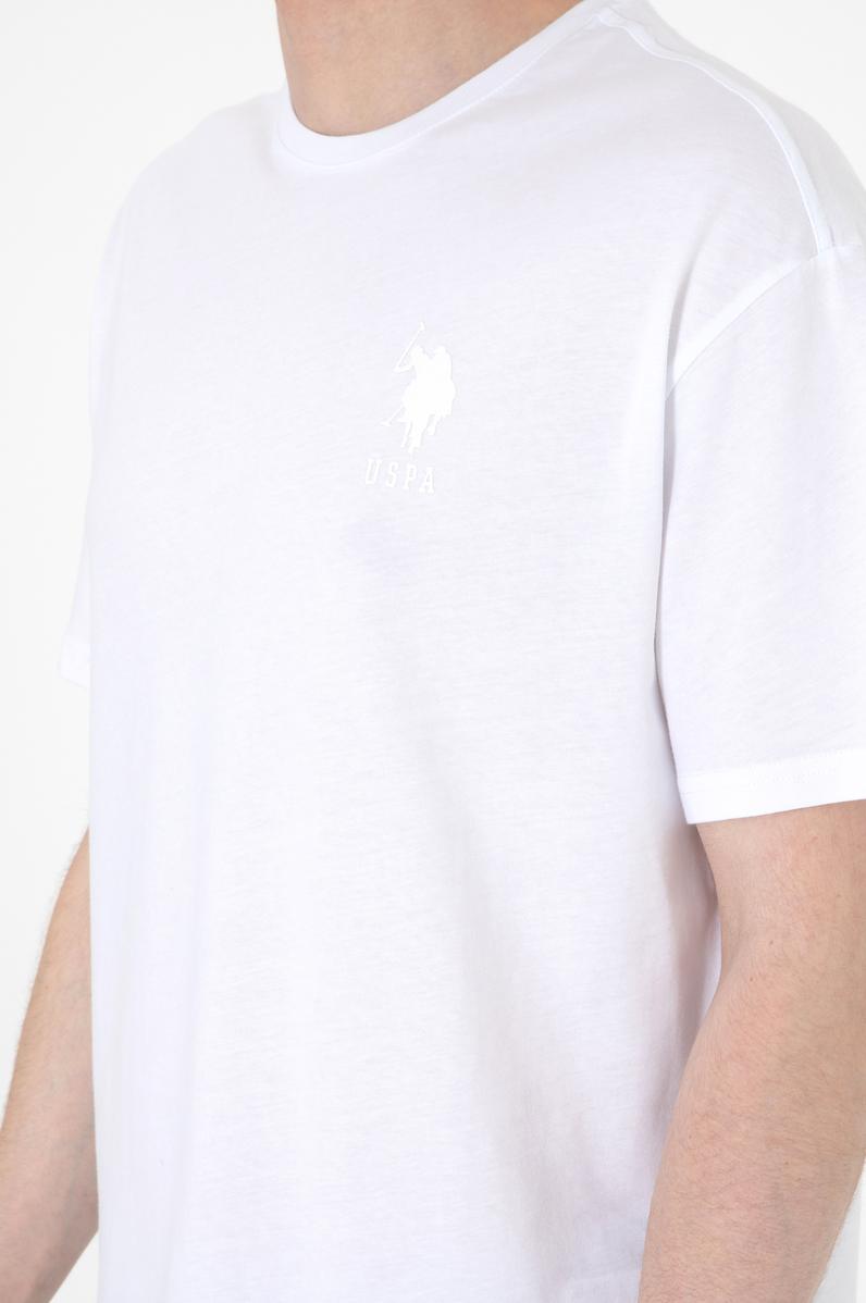 Erkek Comfort Fit Bisiklet Yaka Beyaz Tişört